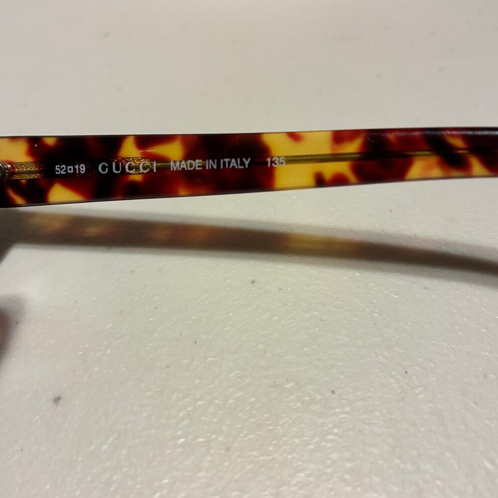 Vintage Gucci GG 2413/S 02Y Oval Tortoise Sunglasses Brown Made In Italy READ - Picture 13 of 16